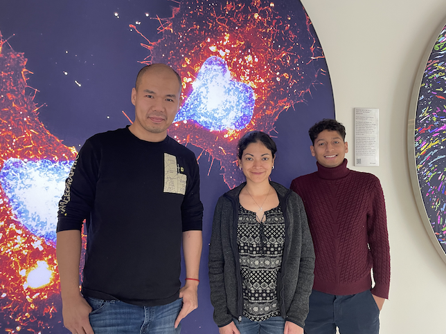 Congratulations to the 2023-24 CPCM Convergence Scholars, (L to R) Bocheng Wu, Elen Torres, and Jon Acosta